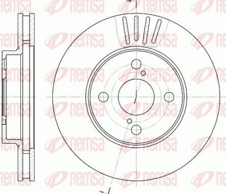 Remsa 6742.10 - Brake Disc autospares.lv