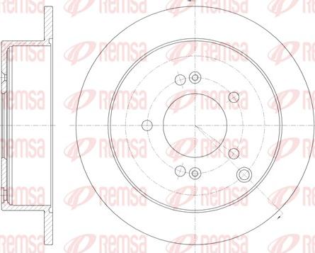 Remsa 6756.00 - Brake Disc autospares.lv