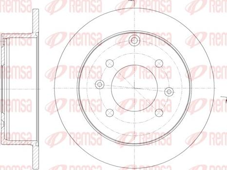 Remsa 6757.00 - Brake Disc autospares.lv