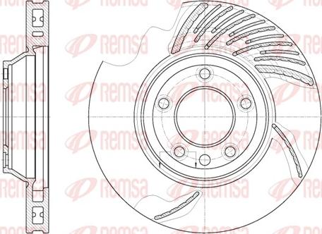 Remsa 6769.11 - Brake Disc autospares.lv