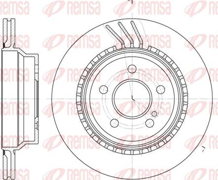 Remsa 6760.10 - Brake Disc autospares.lv