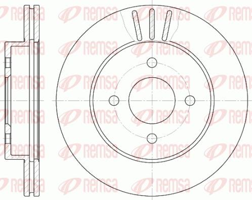 Remsa 6761.10 - Brake Disc autospares.lv