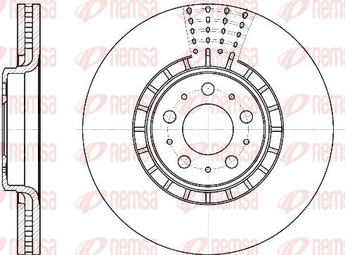 Remsa 6768.10 - Brake Disc autospares.lv