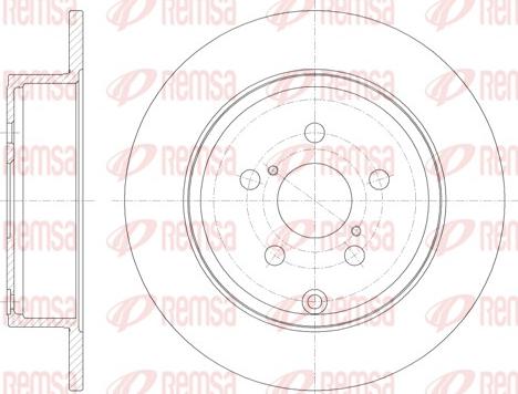 Remsa 6700.00 - Brake Disc autospares.lv