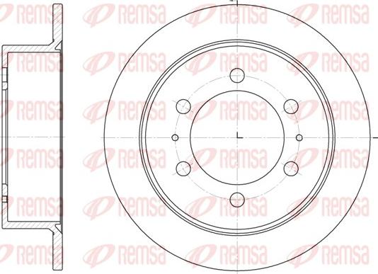 Remsa 6784.00 - Brake Disc autospares.lv