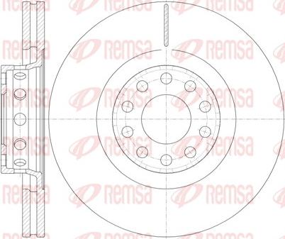 Remsa 6781.10 - Brake Disc autospares.lv