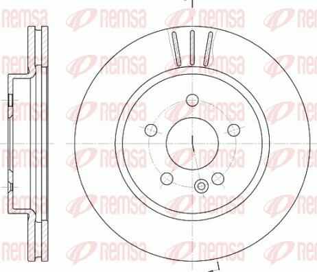 Remsa 6782.10 - Brake Disc autospares.lv