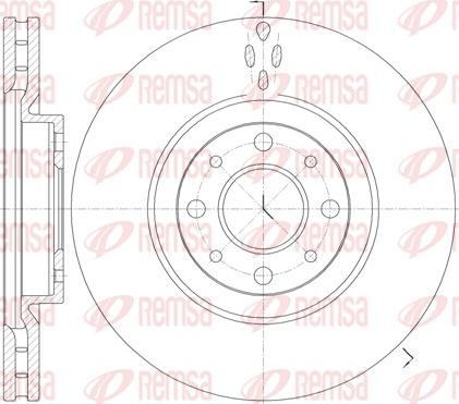 Remsa 6734.10 - Brake Disc autospares.lv