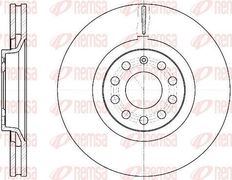 Remsa 6730.10 - Brake Disc autospares.lv