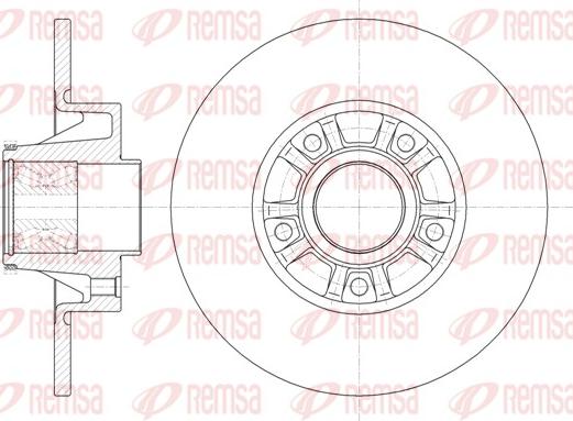 Remsa 6733.20 - Brake Disc autospares.lv