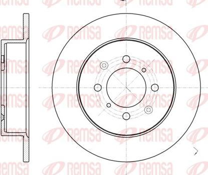 Remsa 6732.00 - Brake Disc autospares.lv