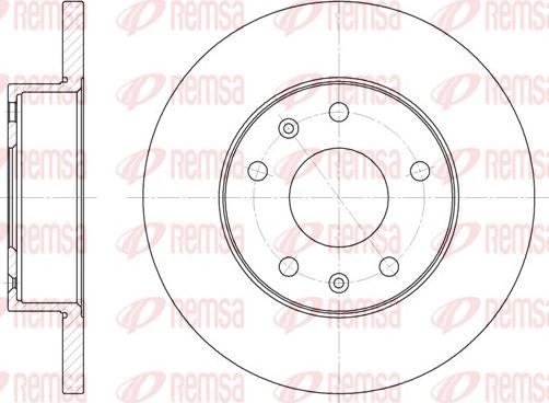 Remsa 6721.00 - Brake Disc autospares.lv