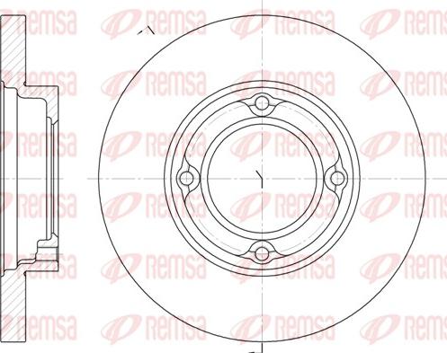 Remsa 6770.00 - Brake Disc autospares.lv