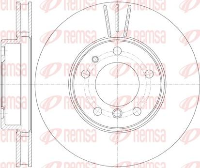 Remsa 6778.10 - Brake Disc autospares.lv