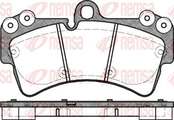 Remsa 0995.00 - Brake Pad Set, disc brake autospares.lv