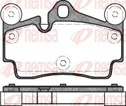 Remsa 0996.00 - Brake Pad Set, disc brake autospares.lv