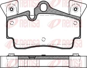Metzger 099600 - Brake Pad Set, disc brake autospares.lv