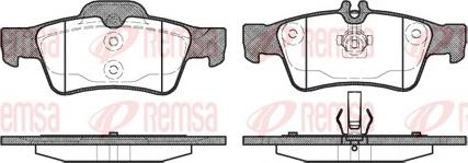 Remsa 0991.00 - Brake Pad Set, disc brake autospares.lv