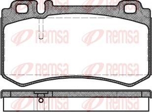 Remsa 0993.00 - Brake Pad Set, disc brake autospares.lv