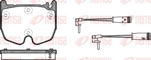 Remsa 0992.02 - Brake Pad Set, disc brake autospares.lv