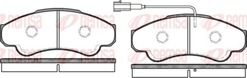 Remsa 0959.01 - Brake Pad Set, disc brake autospares.lv