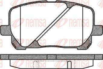 Remsa 0954.00 - Brake Pad Set, disc brake autospares.lv