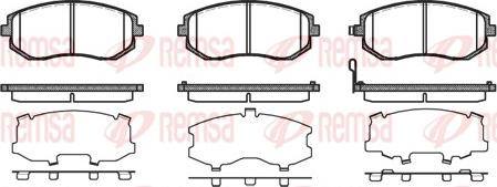 Remsa 0951.11 - Brake Pad Set, disc brake autospares.lv