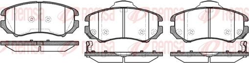 Remsa 0953.02 - Brake Pad Set, disc brake autospares.lv