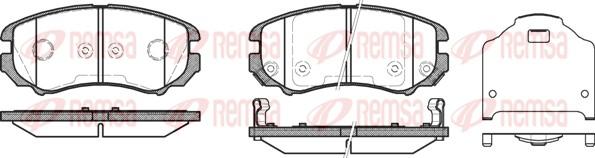 Remsa 0953.12 - Brake Pad Set, disc brake autospares.lv