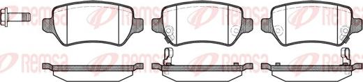 Remsa 0957.02 - Brake Pad Set, disc brake autospares.lv