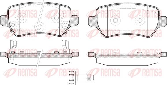 Remsa 0957.22 - Brake Pad Set, disc brake autospares.lv