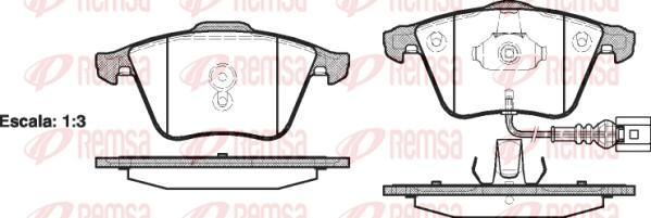 Remsa 0964.41 - Brake Pad Set, disc brake autospares.lv