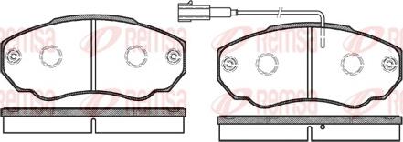 Remsa 0960.01 - Brake Pad Set, disc brake autospares.lv