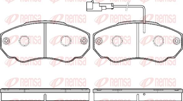 Remsa 0960.21 - Brake Pad Set, disc brake autospares.lv