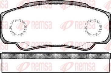 Remsa 0961.00 - Brake Pad Set, disc brake autospares.lv