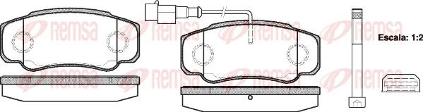 Remsa 0961.02 - Brake Pad Set, disc brake autospares.lv