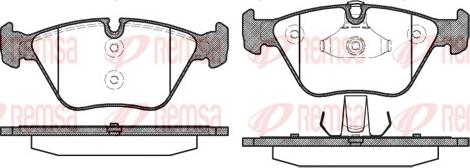 Remsa 0963.10 - Brake Pad Set, disc brake autospares.lv