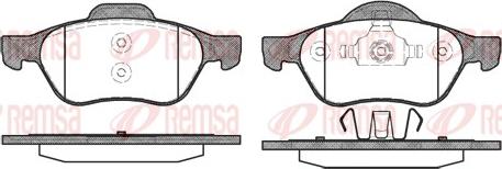 Remsa 0962.00 - Brake Pad Set, disc brake autospares.lv