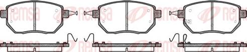 Remsa 0985.02 - Brake Pad Set, disc brake autospares.lv