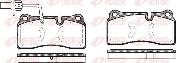 Remsa 0983.11 - Brake Pad Set, disc brake autospares.lv