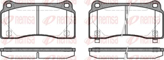 Remsa 0983.30 - Brake Pad Set, disc brake autospares.lv