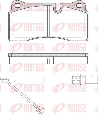 Remsa 0983.21 - Brake Pad Set, disc brake autospares.lv