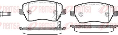 Remsa 0987.11 - Brake Pad Set, disc brake autospares.lv