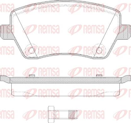 Remsa 0987.22 - Brake Pad Set, disc brake autospares.lv