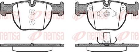 Remsa 0979.00 - Brake Pad Set, disc brake autospares.lv