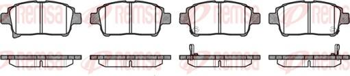 Remsa 0971.02 - Brake Pad Set, disc brake autospares.lv