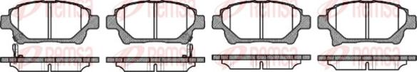 Remsa 0971.12 - Brake Pad Set, disc brake autospares.lv