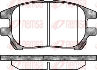 Remsa 0972.00 - Brake Pad Set, disc brake autospares.lv