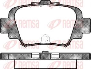 Remsa 0499.00 - Brake Pad Set, disc brake autospares.lv