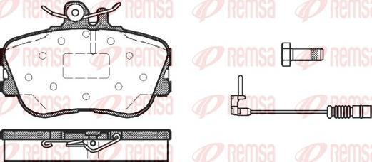 Remsa 0445.02 - Brake Pad Set, disc brake autospares.lv